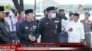 GUBERNUR JAWA BARAT HADIRI PERINGATAN HARI JADI KAB. BEKASI
