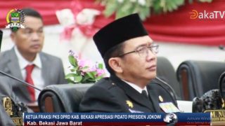 RAPAT PARIPURNA DPRD KABUPATEN BEKASI MENDENGARKAN PIDATO PRESIDEN￼