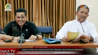 KOMISI III DPRD KABUPATEN BEKASI RAPAT KERJA BARENG DINAS PEMADAM KEBAKARAN