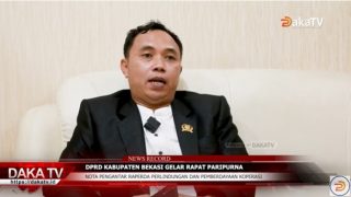 DPRD KABUPATEN BEKASI GELAR RAPAT PARIPURNA RAPERDA PERLINDUNGAN KOPERASI DAN USAHA MIKRO