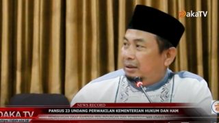 PANSUS 23 UNDANG KEMENTERIAN HUKUM DAN HAM